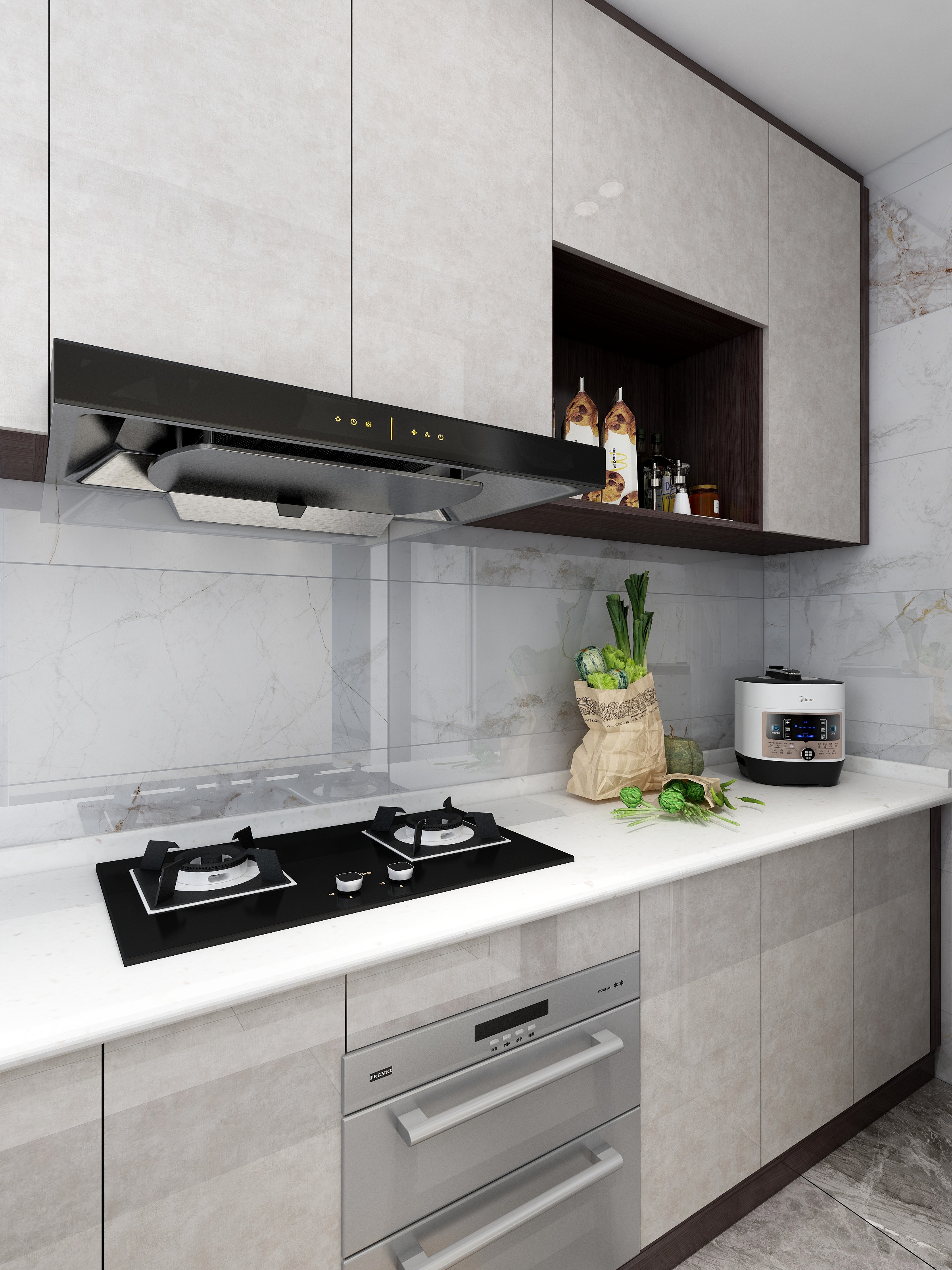 至简名设-文稳康-《鸿芸》新中式+四居室装修效果图