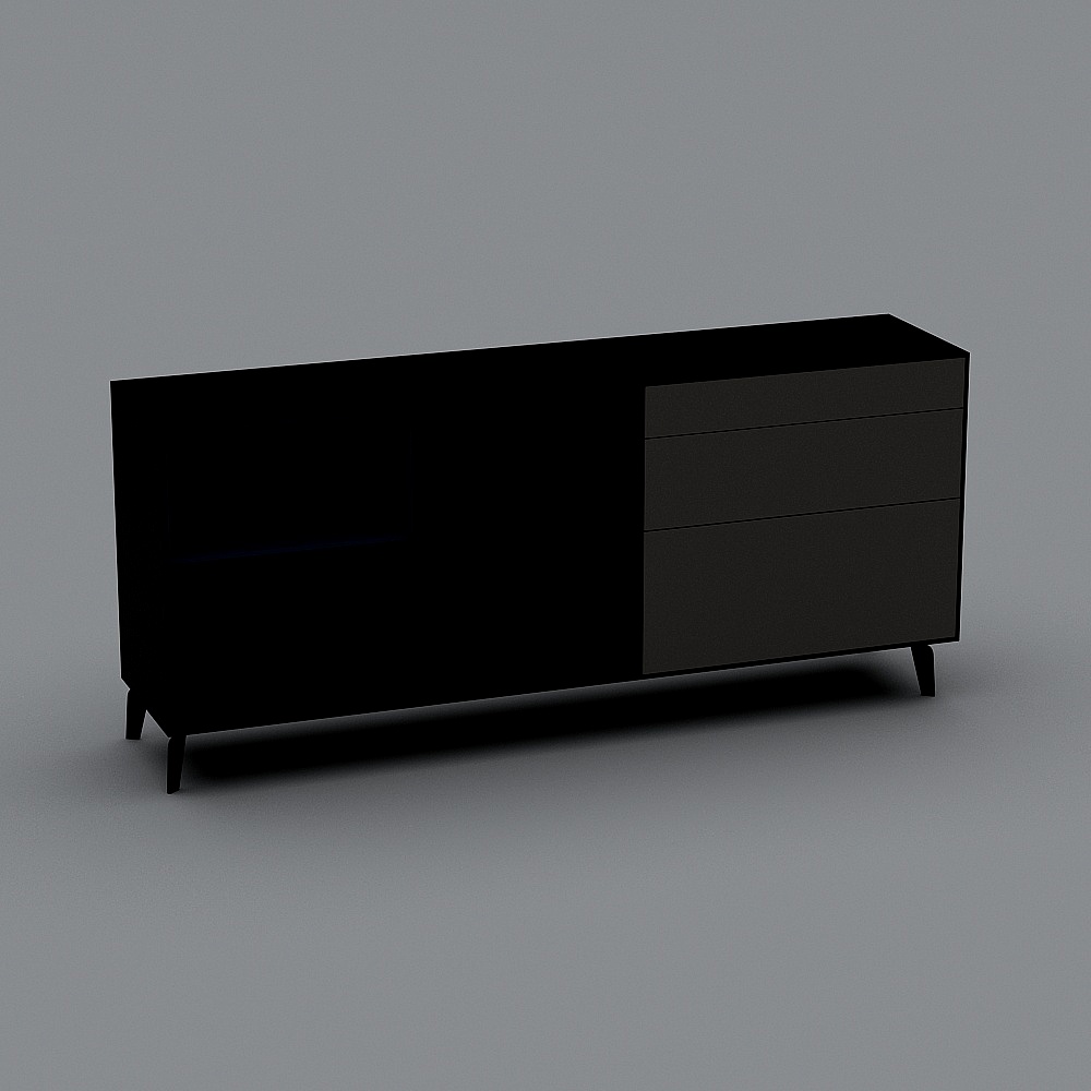 爱有范-现代-H399餐边柜3D模型