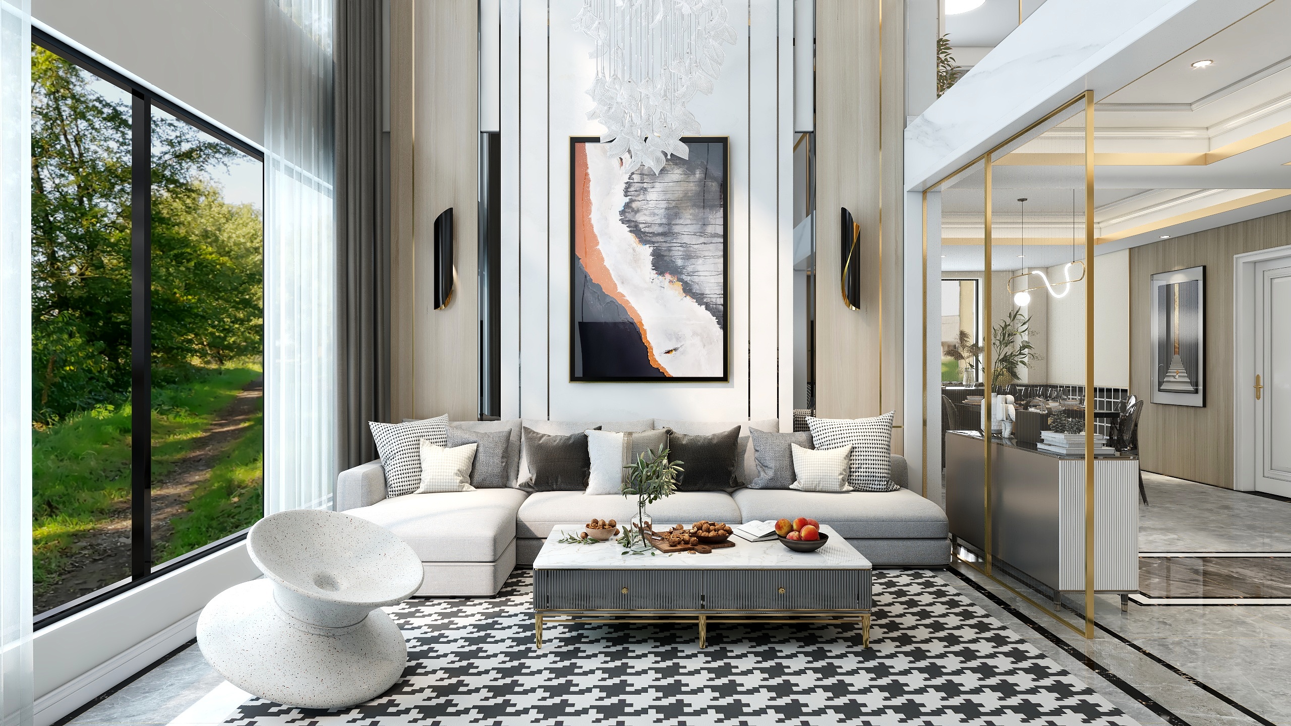 冲击太阳-轻奢装修效果图