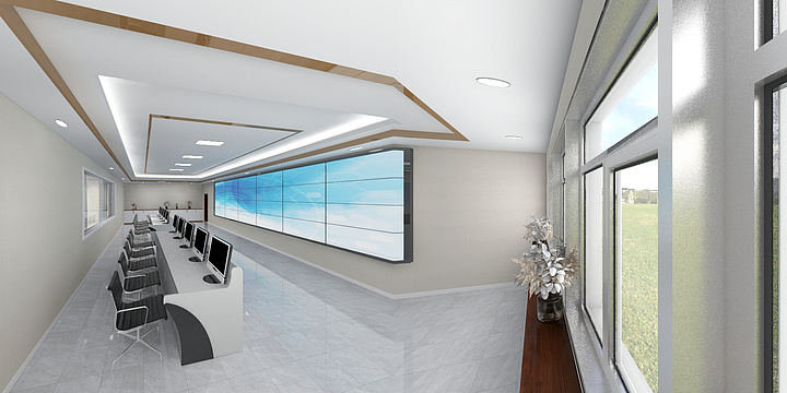 鄯善创新工贸-监控室效果-装修设计方案