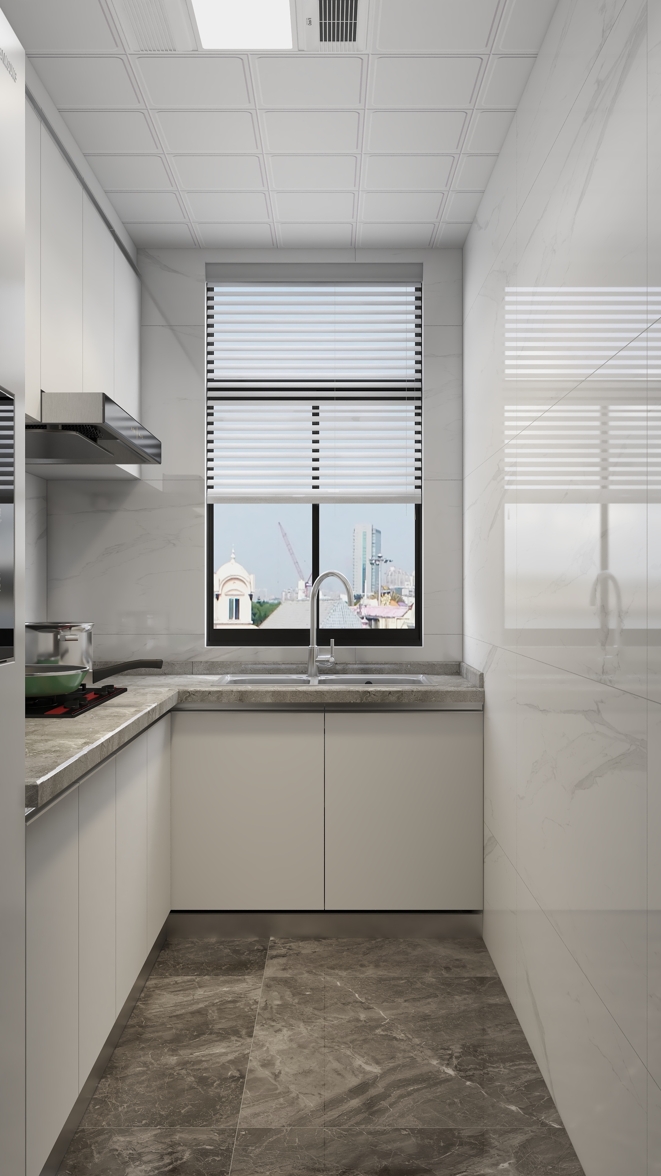 吴爽-上海新中式风格2室装修效果图