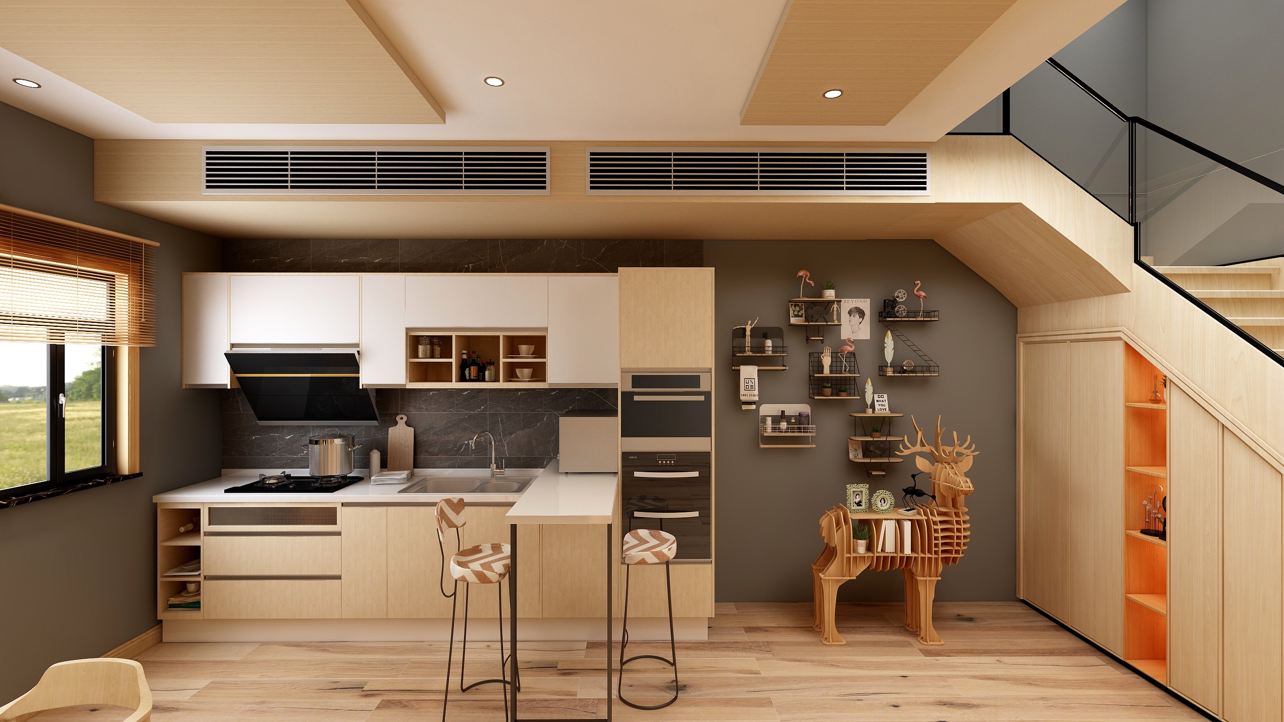 省院刘亚龙-单身公寓装修效果图