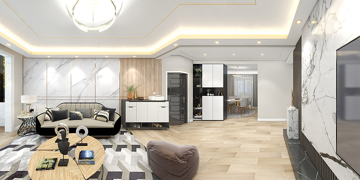 上海苏通装饰工程设计-长逸路388弄32号601室-装修设计方案