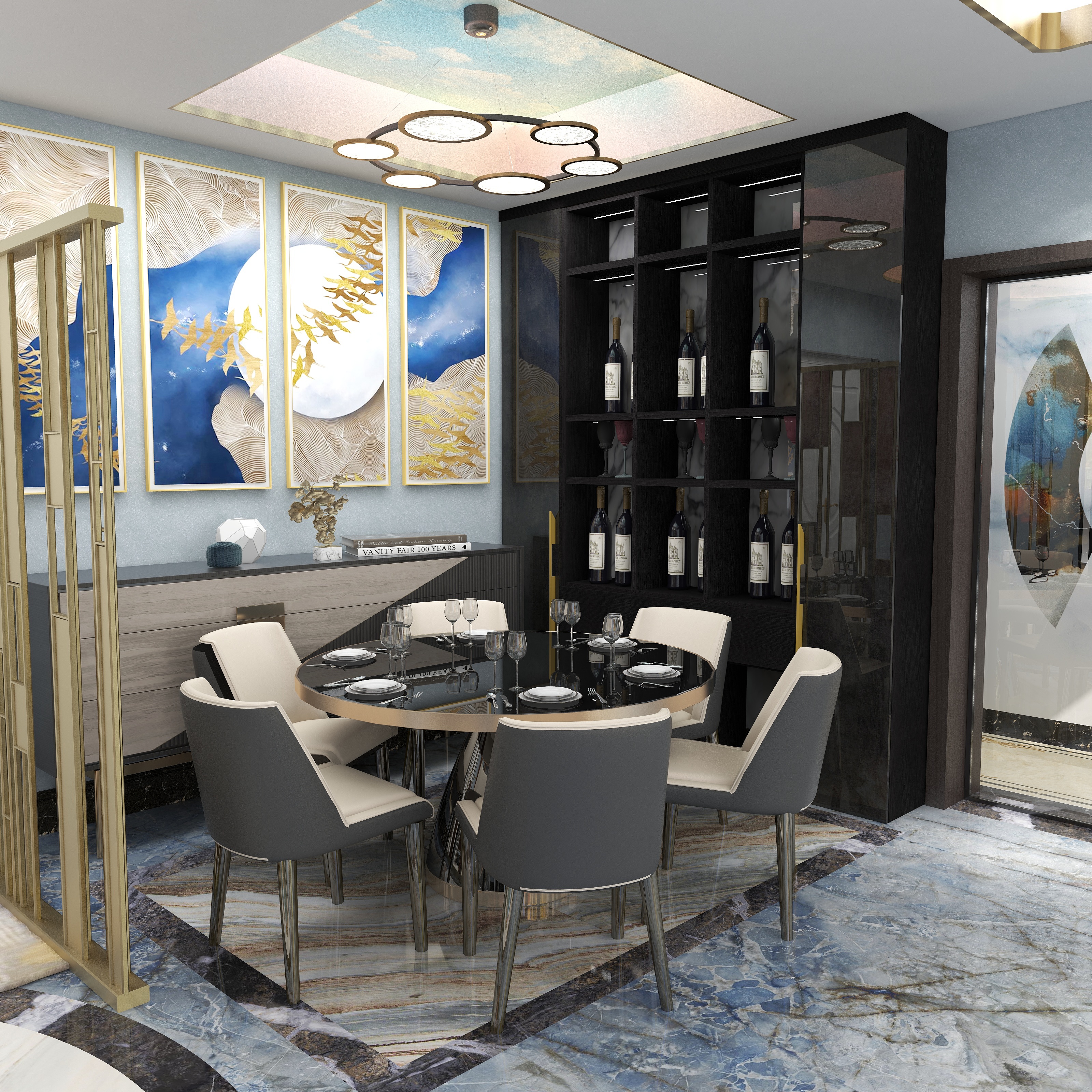 尼克设计-轻奢风之一玫瑰海洋-副本-装修设计方案