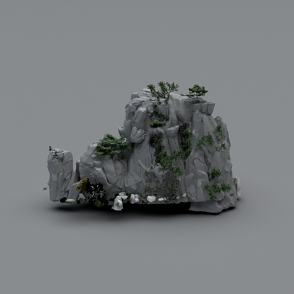 中式园林山石流水-山石流水4