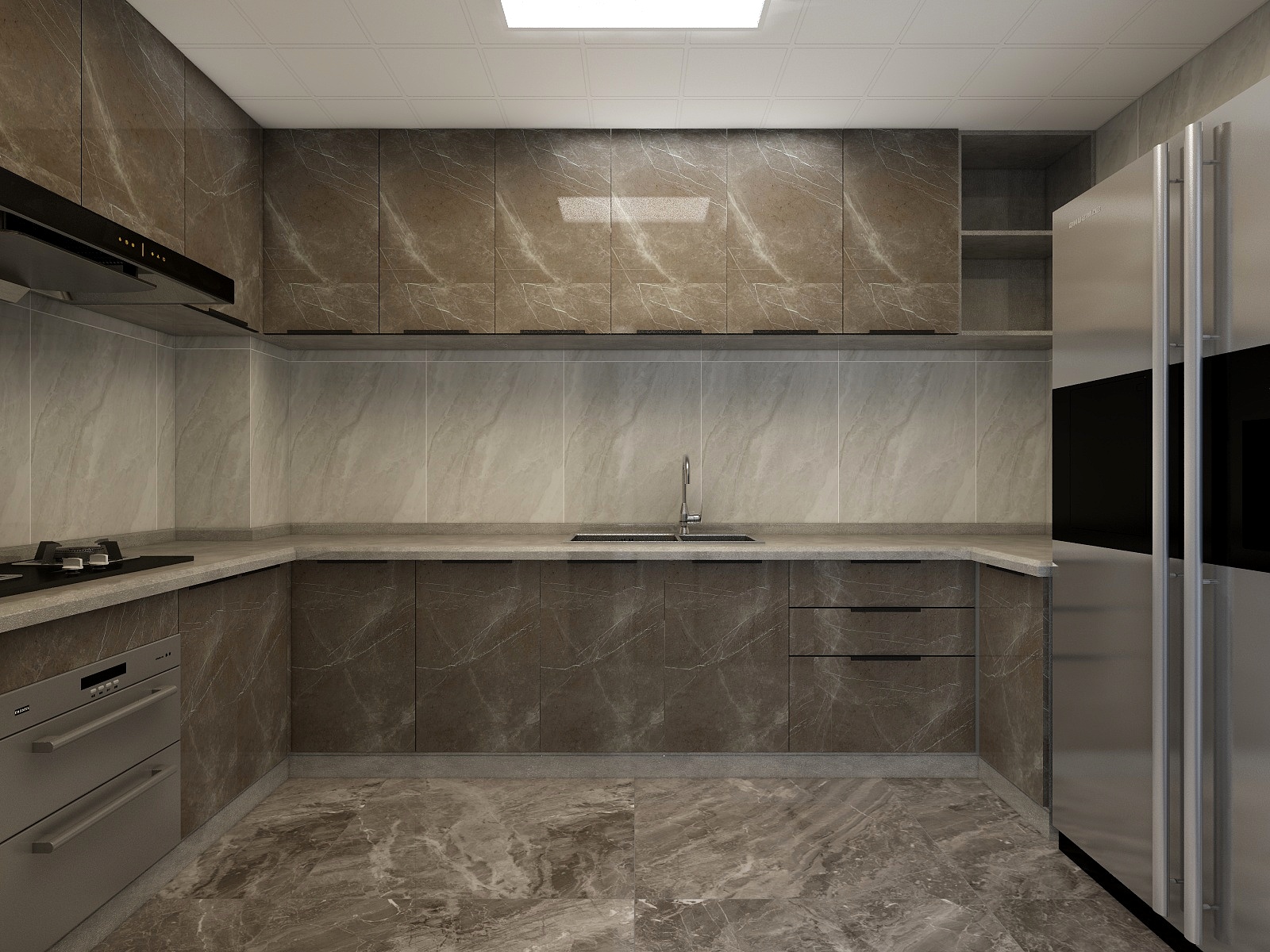 张敏-自然界云宸高级灰极简风装修效果图