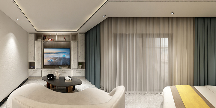 设计--小张-达瑞集团双人豪华客房-装修设计方案