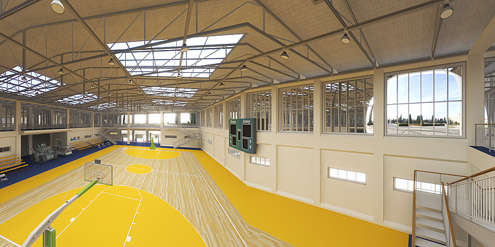 偷貓de鱼-篮球馆---回忆里的校馆-装修设计方案