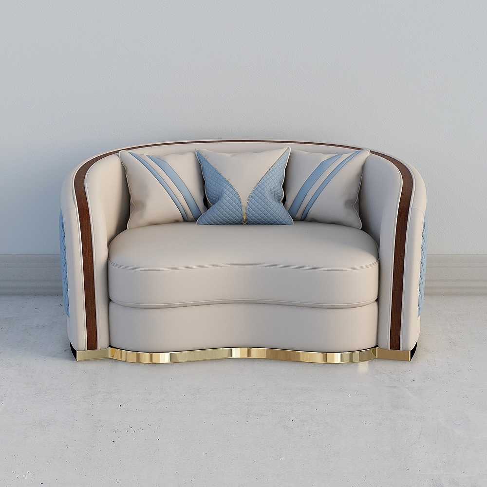 6361沙发-双人位3D模型