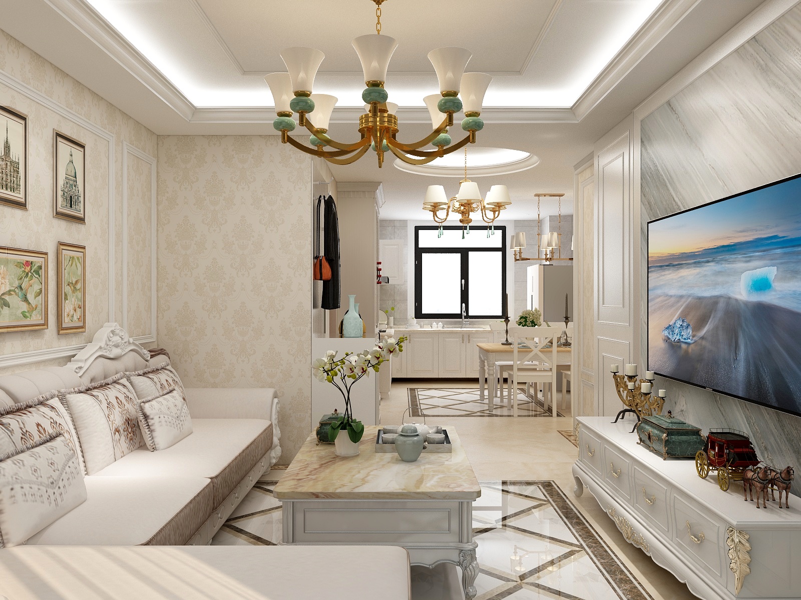 凝固-欧式风情装修效果图