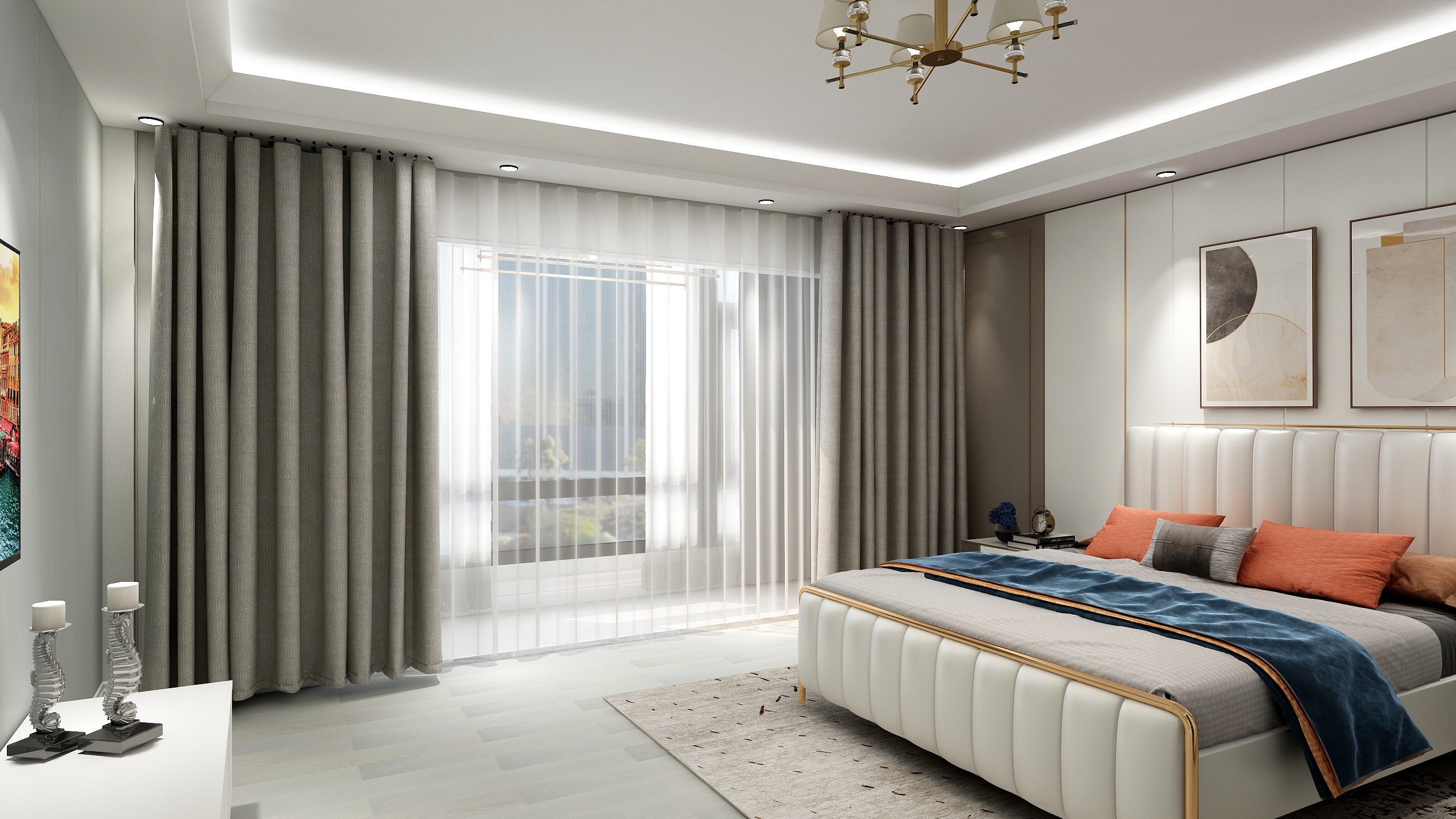 陕西尚画星装饰-景和新苑二楼设计方案-装修设计方案