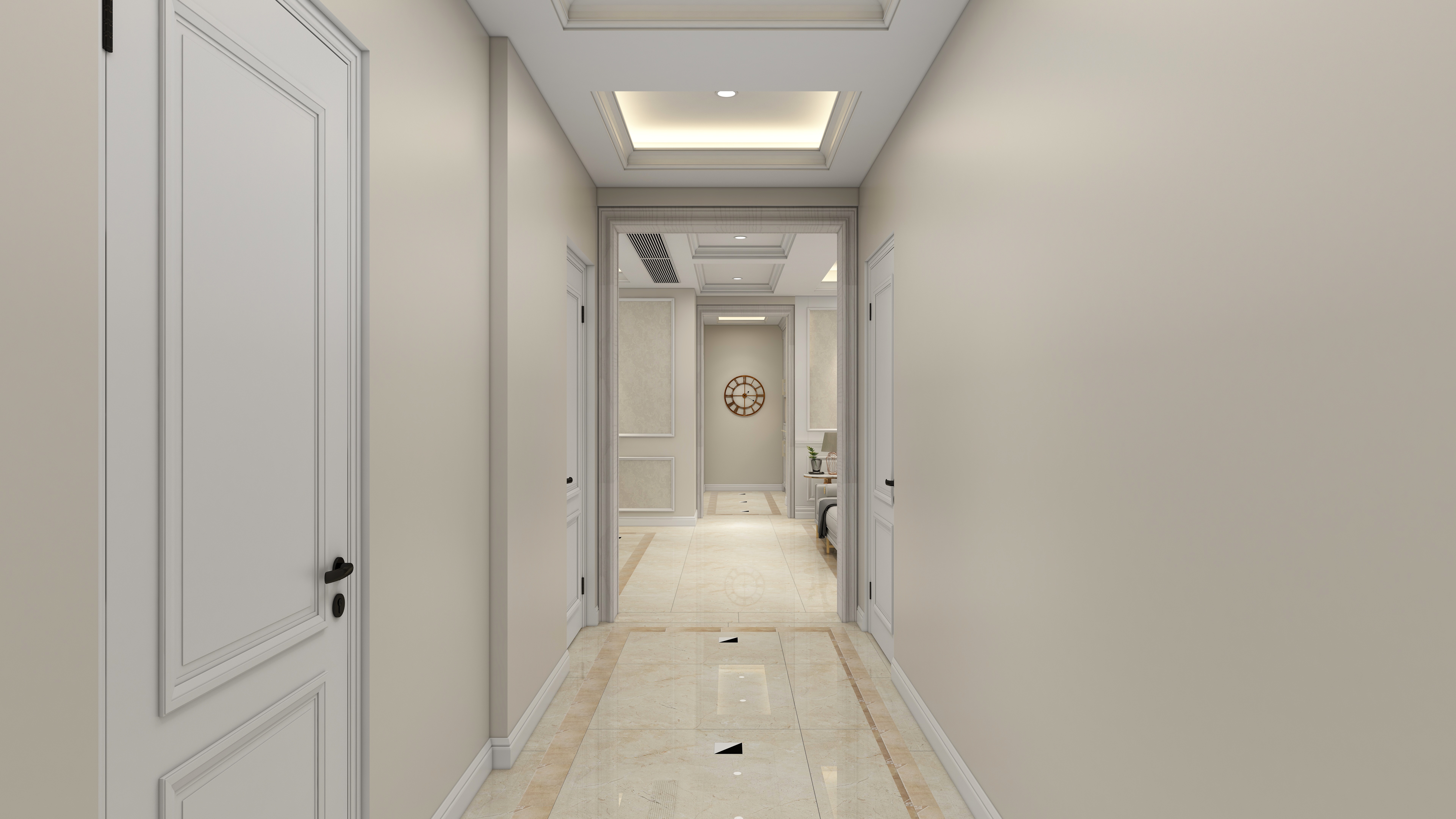 刘华宇-碧桂园海昌天澜184平-法式风格装修效果图