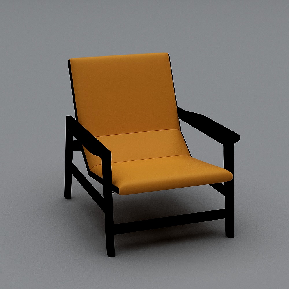 爱有范-极简-休闲椅3D模型