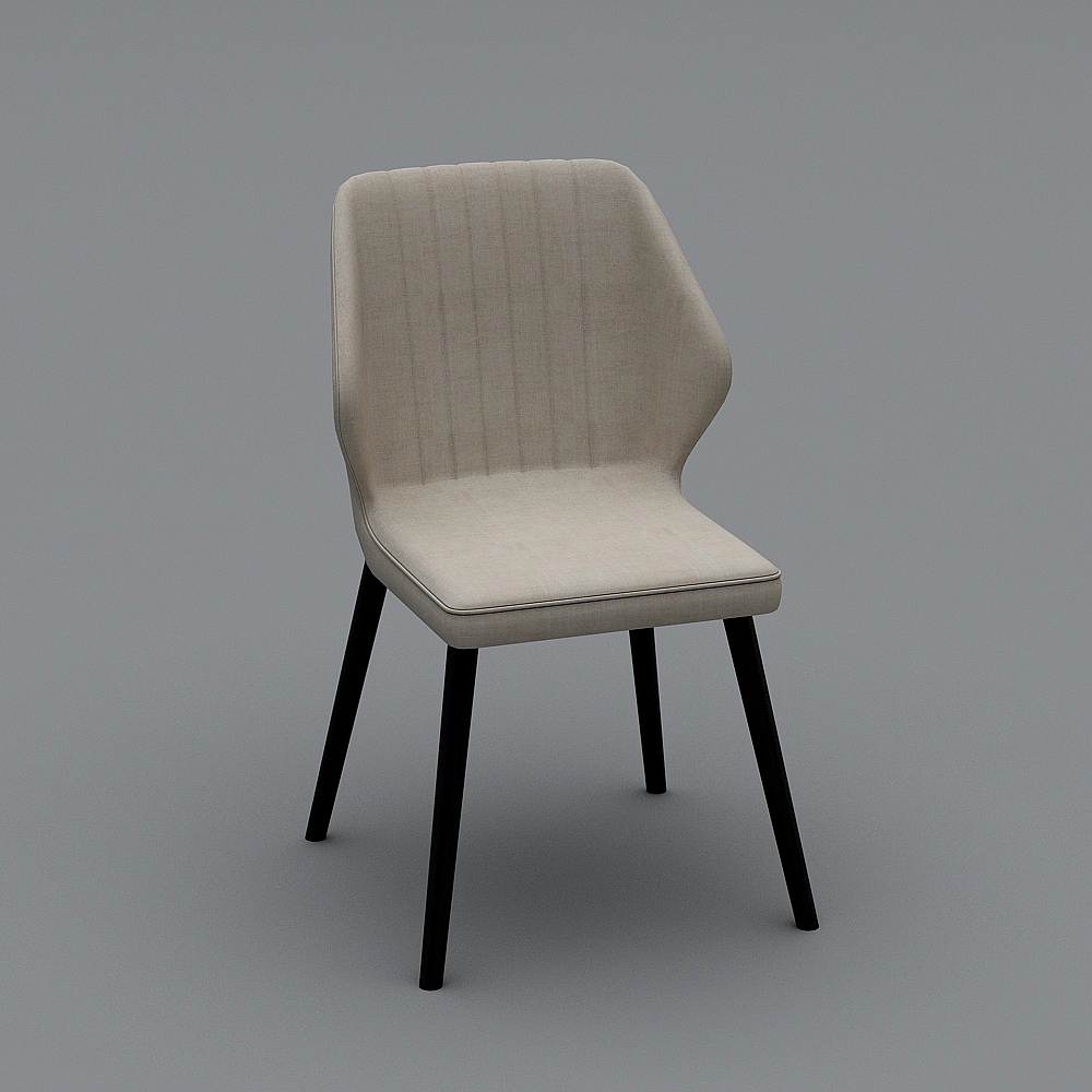 K9008-2#-餐椅3D模型