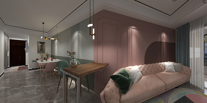 为了美女甲壳虫-建业城-装修设计方案