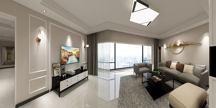 小衫与小山-四季港湾13-1-1301-装修设计方案