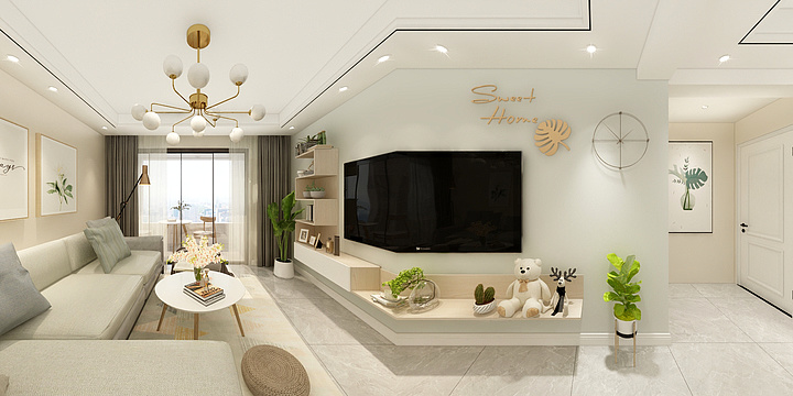 :black_heart:晓晓-新城家园北欧2-装修设计方案