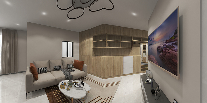 祢迭香-仪泰大厦B座1602-装修设计方案