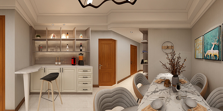 设计师刘摇-金泉香槟城-装修设计方案