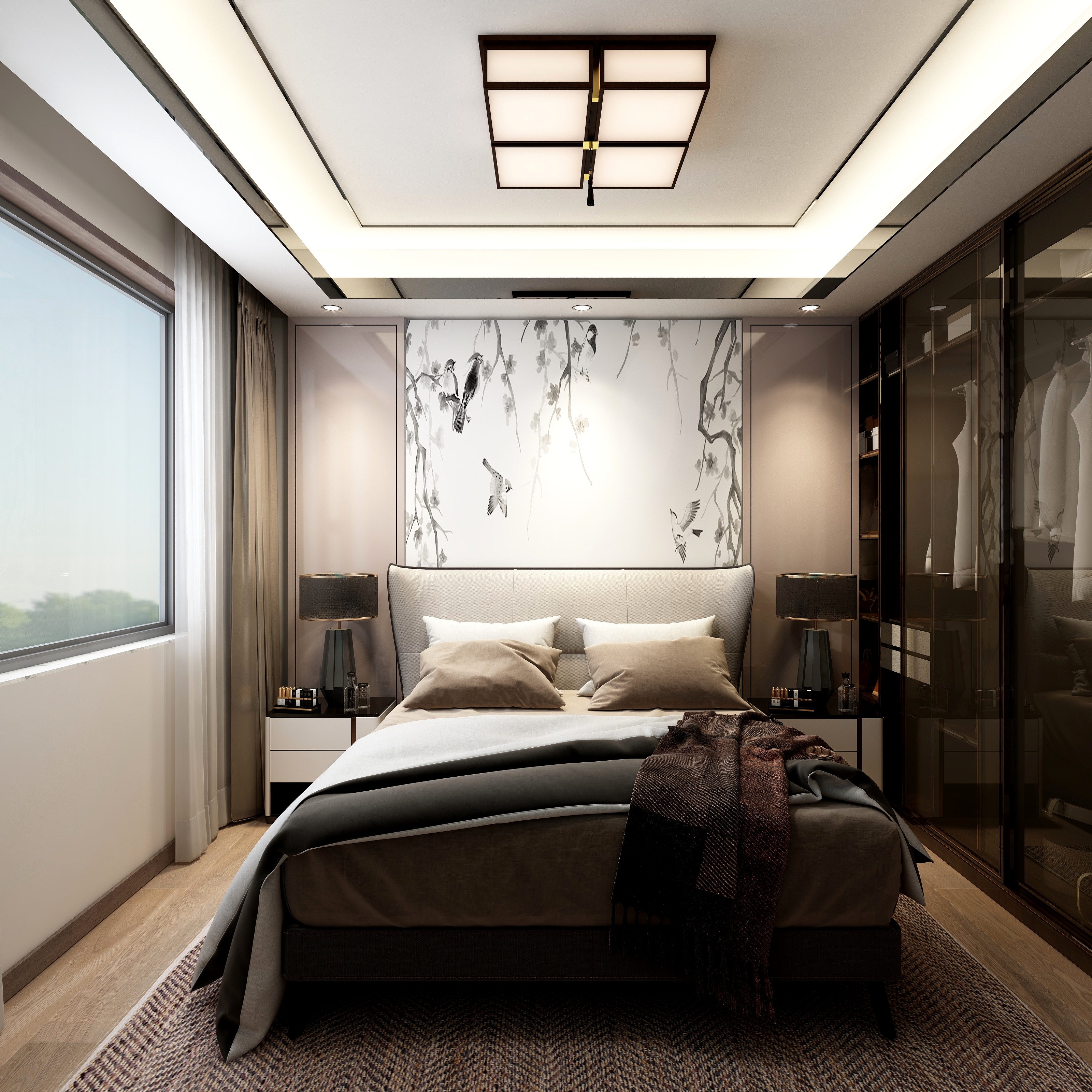 湛智华-新中式183平4房装修效果图