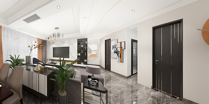 桑梓ZFWI-华府1918 九栋一单元1204-装修设计方案