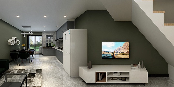 宇屹定制-绿地未来城两房方案-装修设计方案