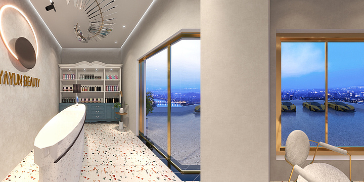 Maple周文-雅韵美容设计图-装修设计方案