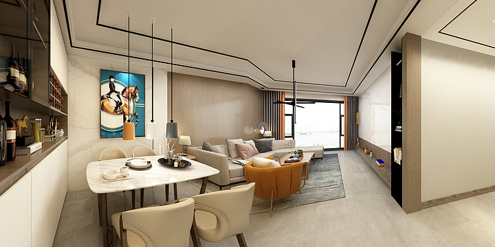 润家软装设计-御湖湾122户型分解-装修设计方案