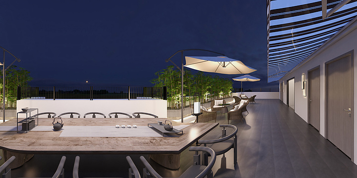 向上而生设计工作室-e家公寓天台花园-装修设计方案