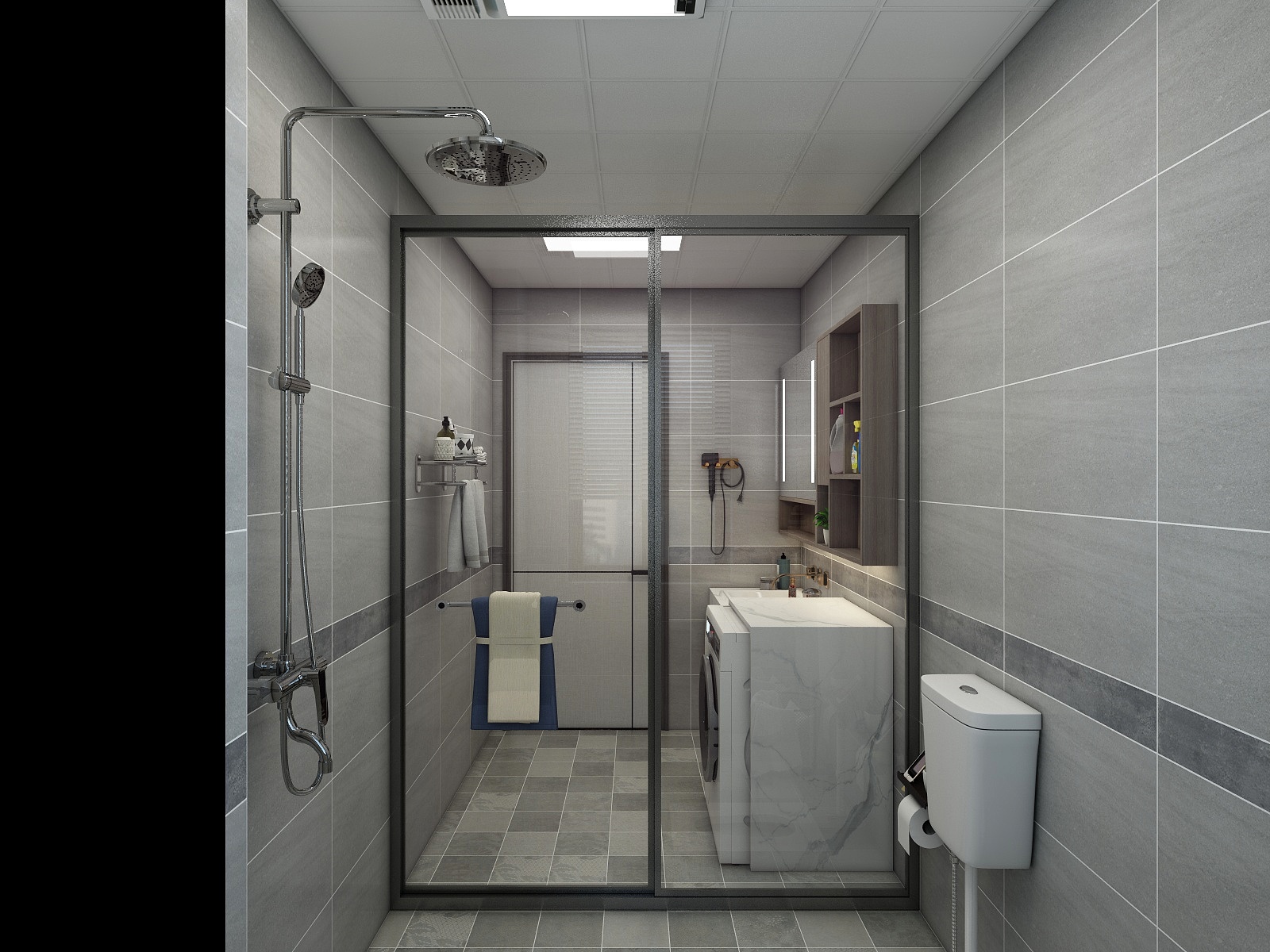 欧阳艳清-164㎡-新中式四居装修效果图