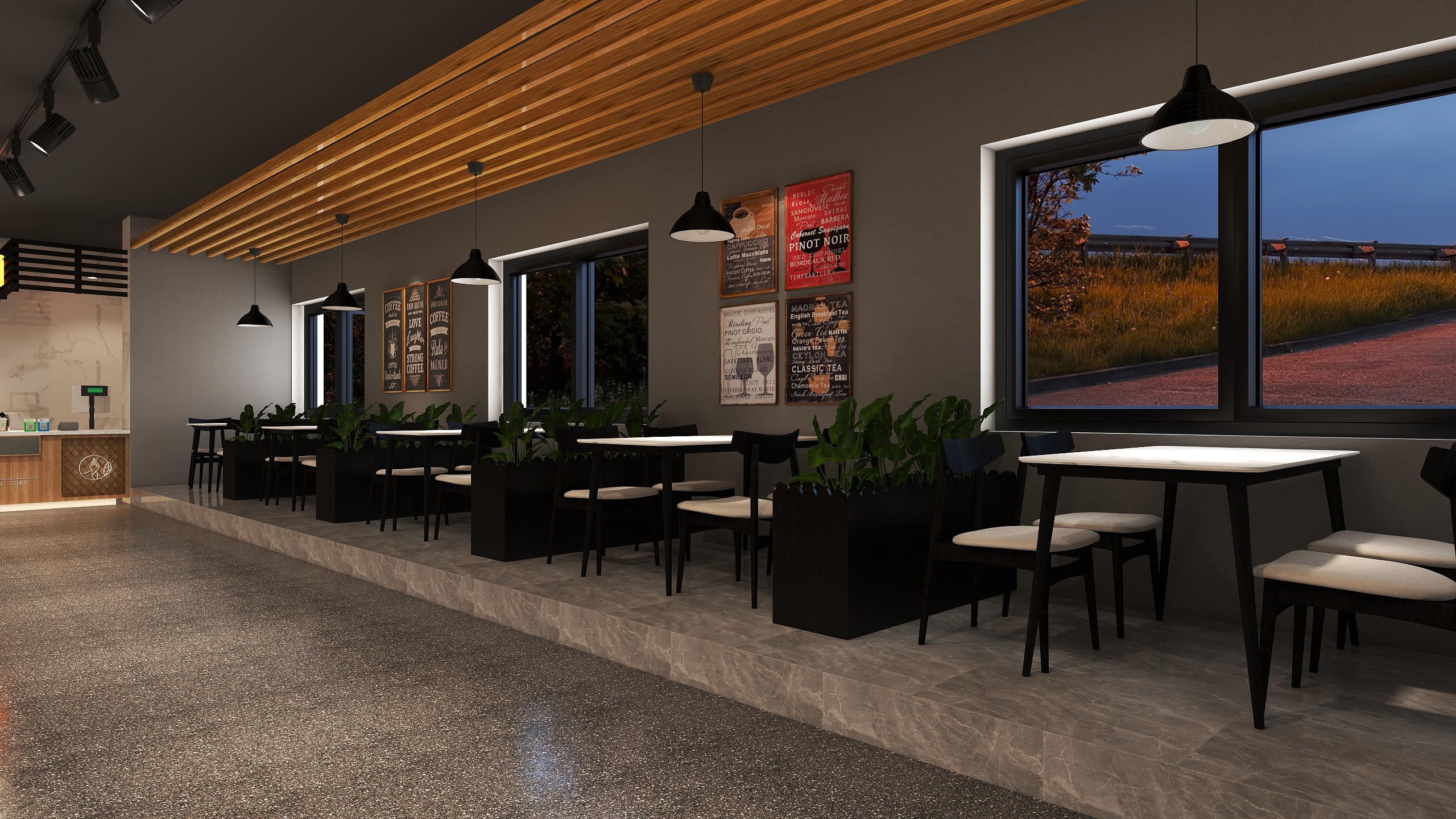 ‭-食堂二层装修效果图