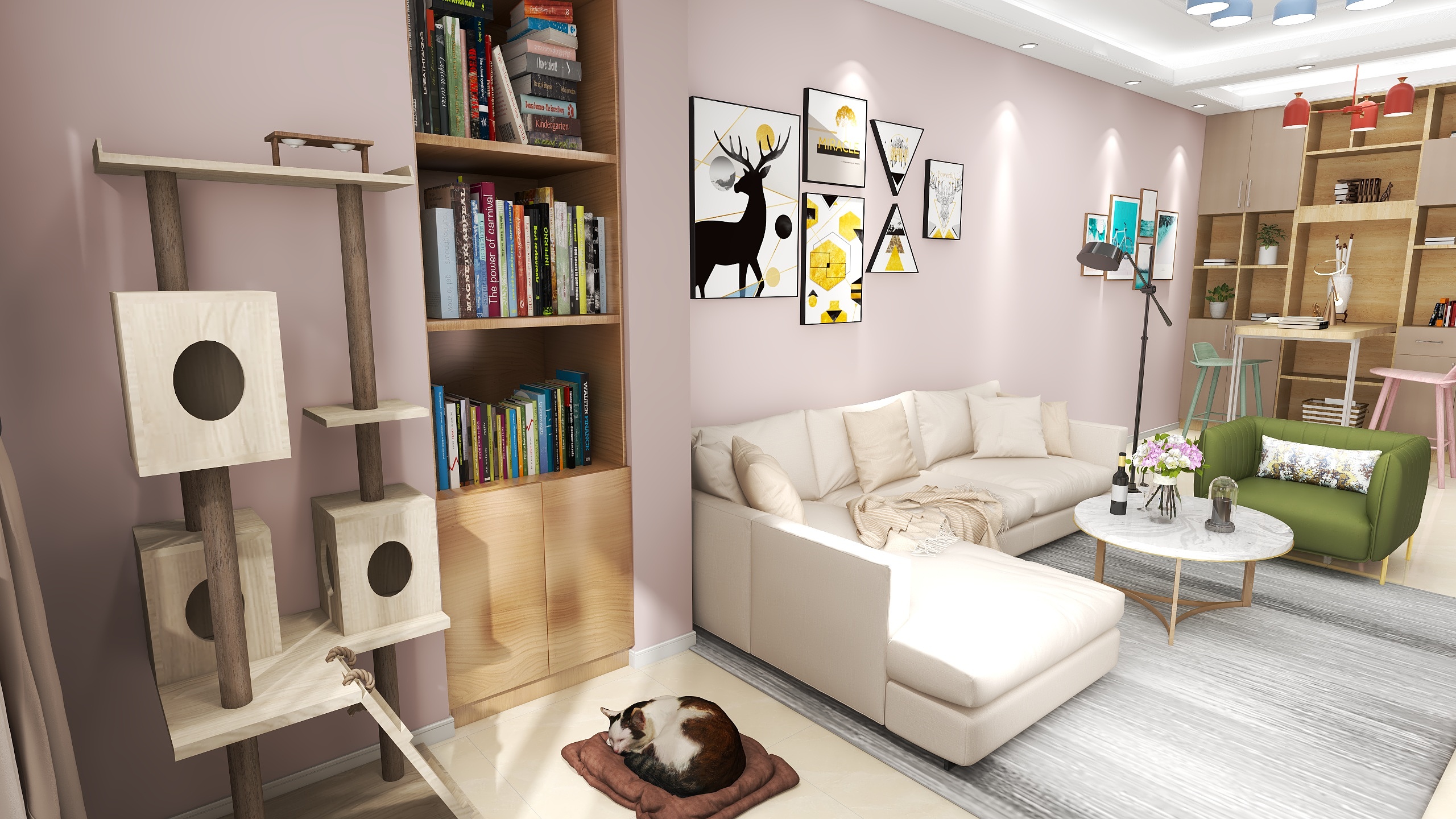 王超立-德信海德公园83.00㎡A2’3室2厅1卫1厨-装修设计方案