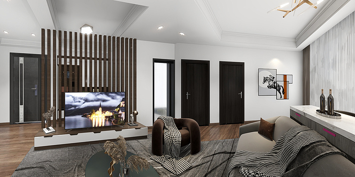 精选方案-瑞和园89.50㎡B户型3室2厅1卫-装修设计方案