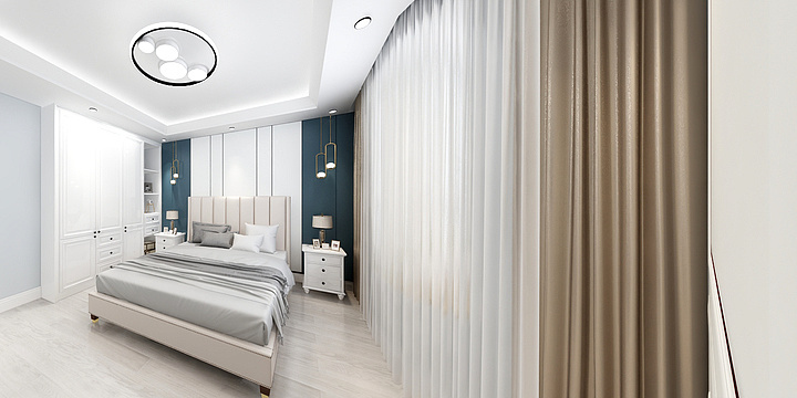 安徽几米家全案设计-100平方户型2号楼-装修设计方案