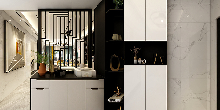 鼎盛空间丨陈工-粤港花园江潮居黎总复式楼-装修设计方案