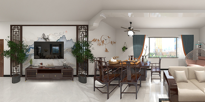 九间设计-自建房三楼-装修设计方案