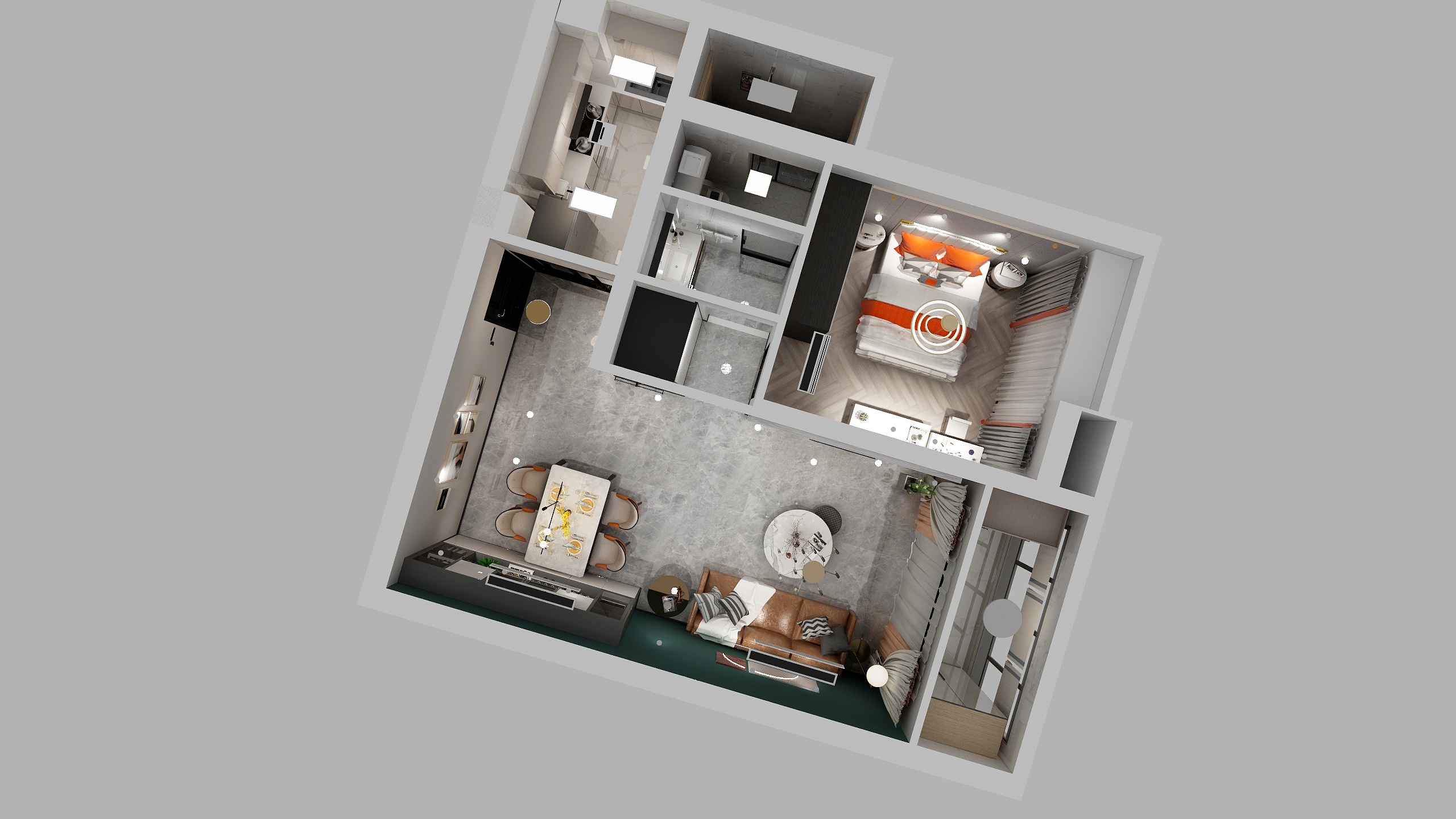 啊啵-世茂湾70平-装修设计方案