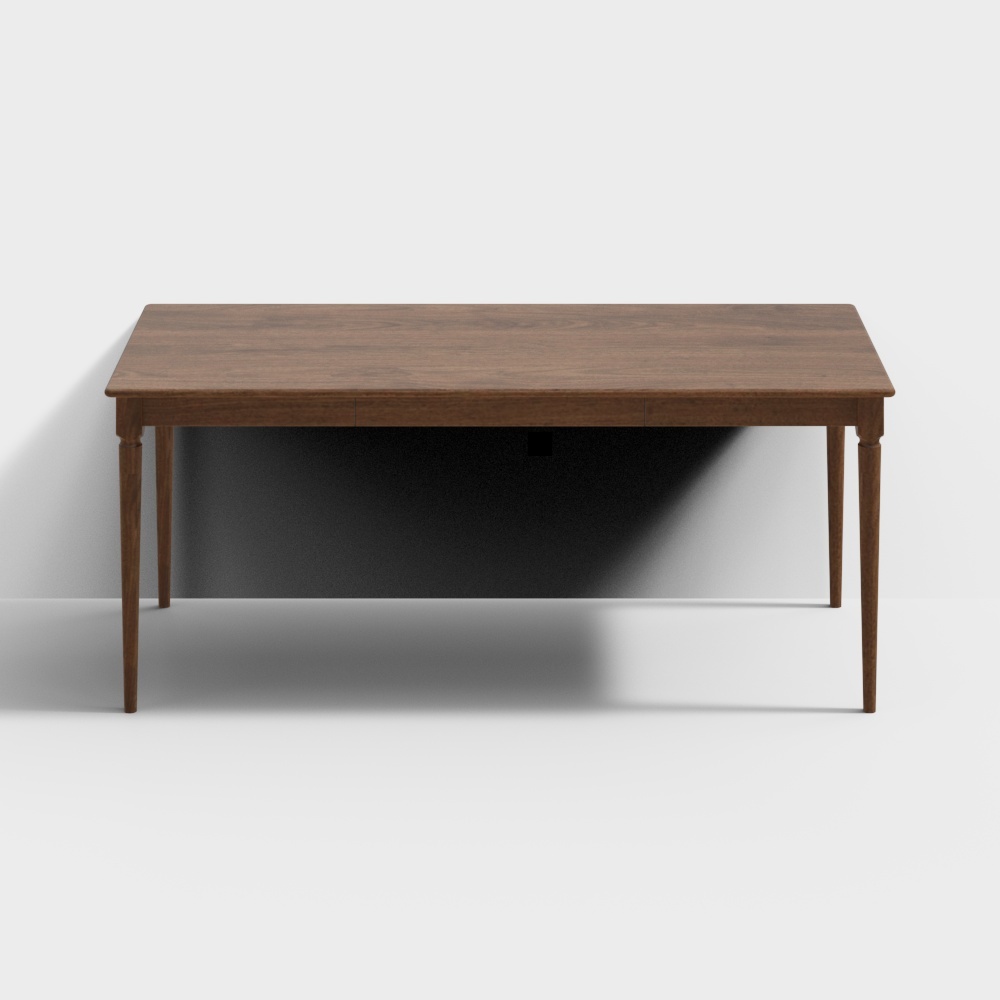 凡屋家具-基础餐桌-1.8M黑胡桃款