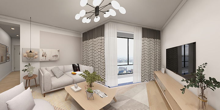 FunkyFigo-金光丽园13-2-304-装修设计方案