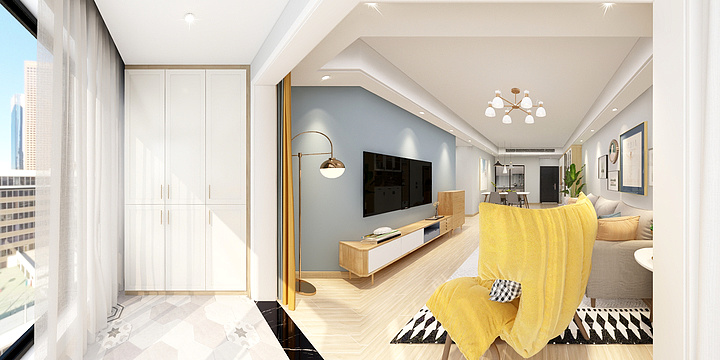 夏雅LXQk-保利天汇B3户型114m²徐姐a-装修设计方案