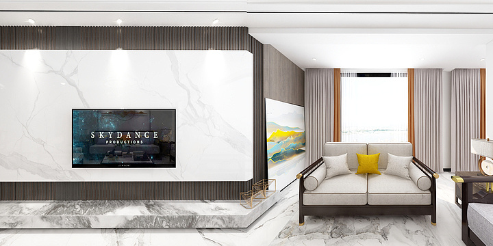 张光杰设计-新中式风格—金河谷-装修设计方案