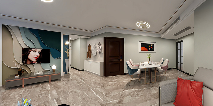 七寒设计工作室-水景雅苑-106㎡-装修设计方案