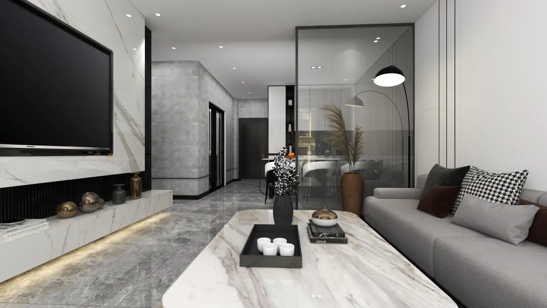 ar.michaeljosephestareja的装修设计方案:modern minimalist apartment