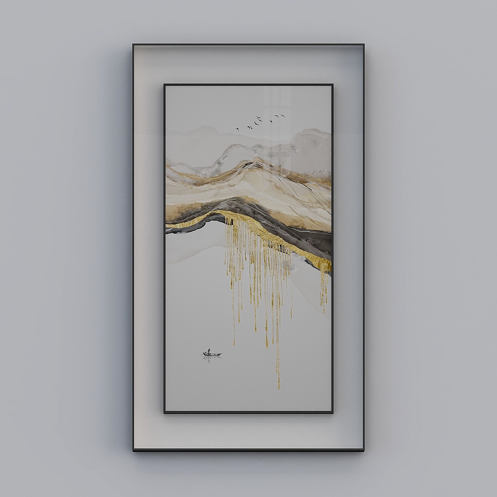 简上-轻奢风-玄关装饰画-SK-033-80x140