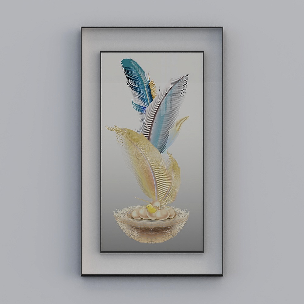 简上-轻奢风-玄关装饰画-SK-030-80x140