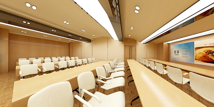 偷貓de鱼-公司培训室-装修设计方案