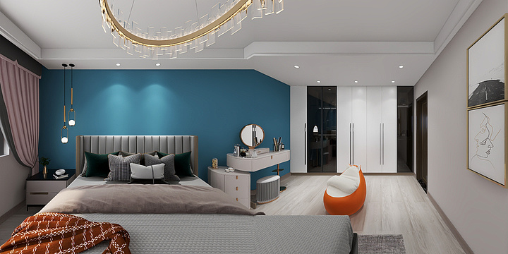 秦全案设计-叶与城200平方新中式风格-装修设计方案