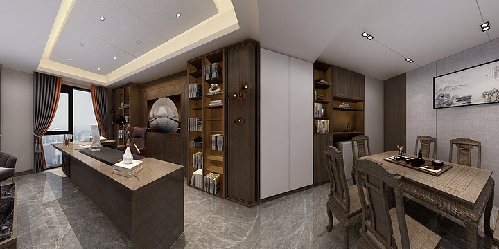 室内装潢设计师丶-茂业百货9楼商贸公司-装修设计方案