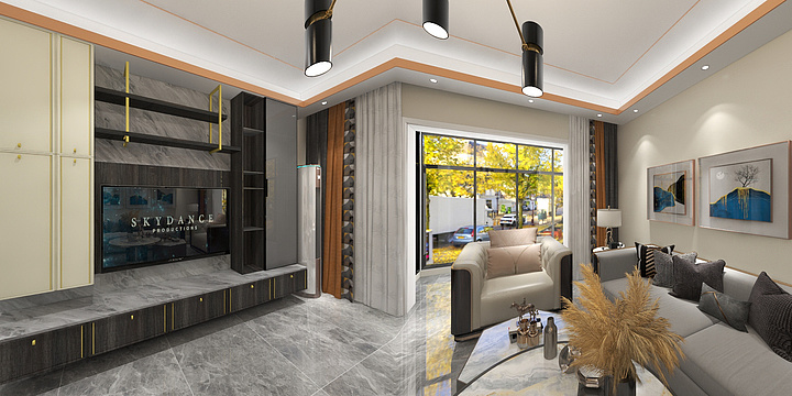 设计師泉甫-福成五期轻奢风格-装修设计方案