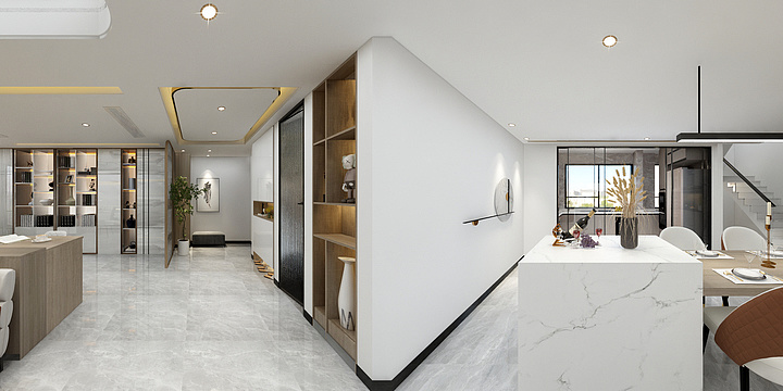 一欣舍-1F-顾保H-现代简约201230-装修设计方案